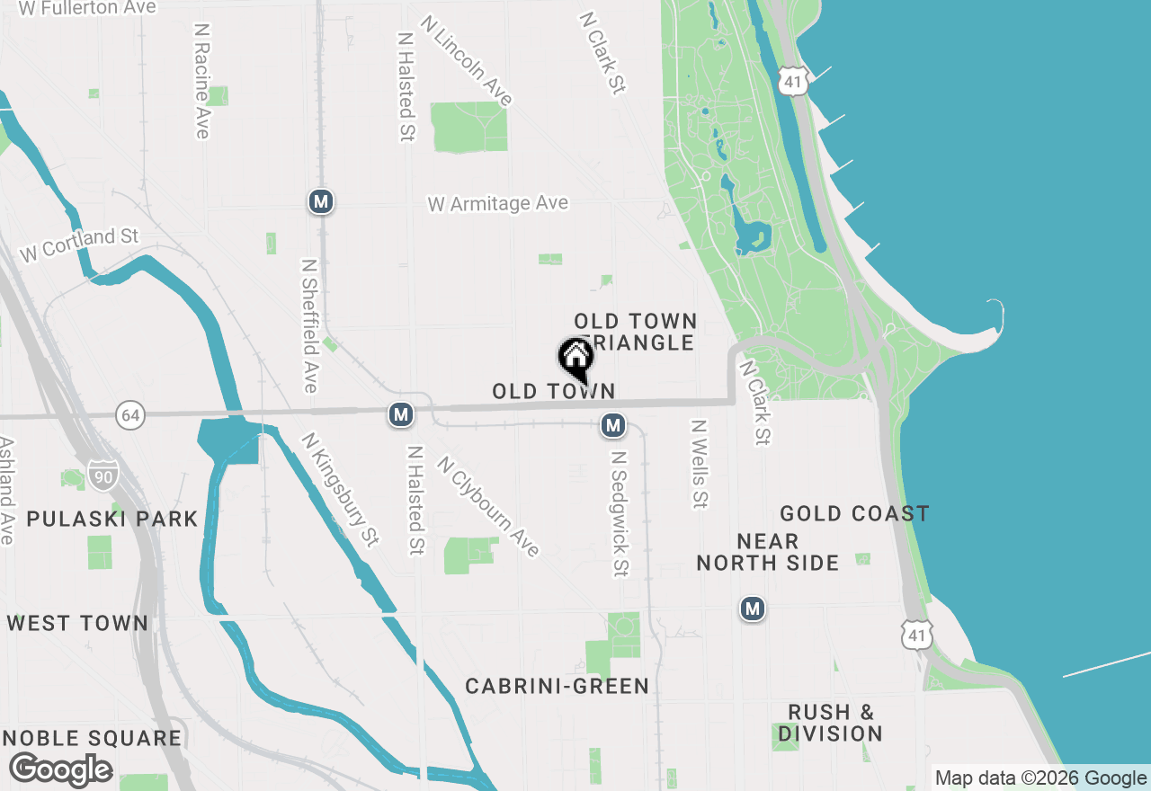 Map of 1608 N St Michaels Court, Chicago, IL 60614