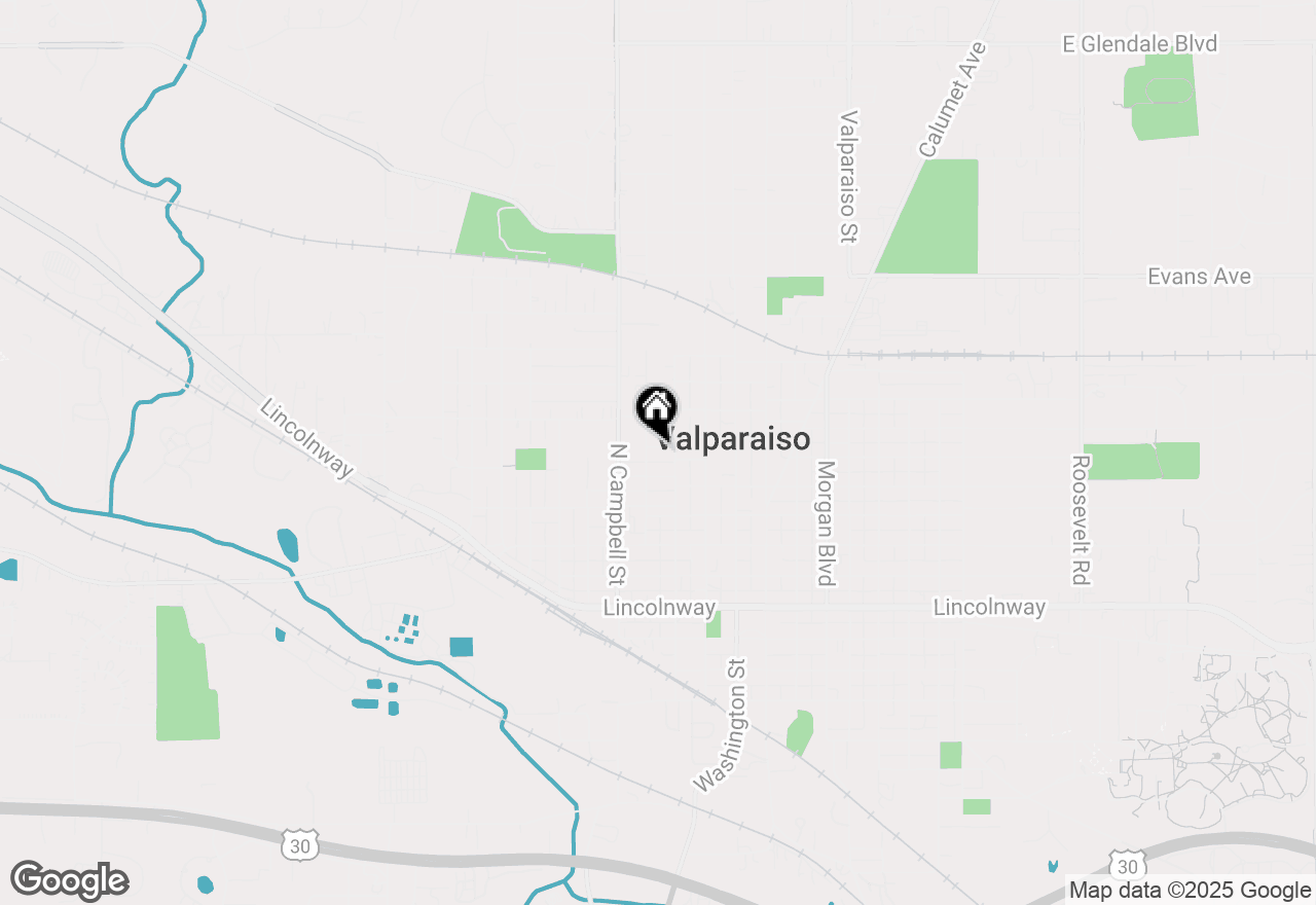 Map of 255 Plum Street, Valparaiso, IN 46383