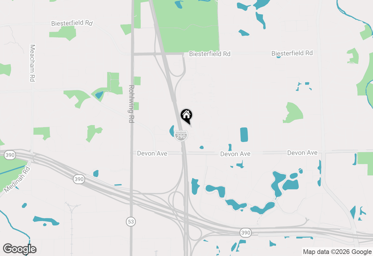 Map of 1022 Savoy Court, Elk Grove Village, IL 60007