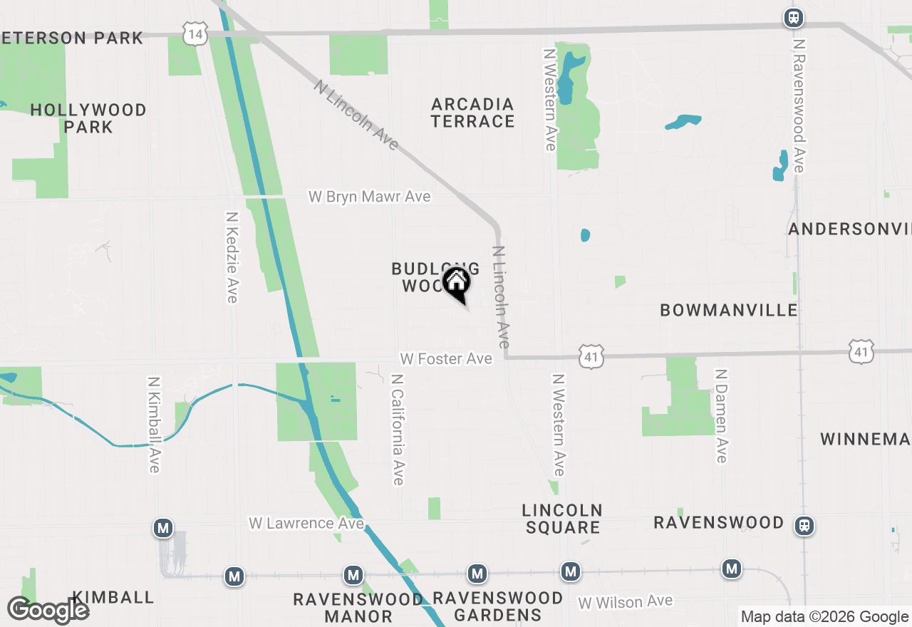 Map of 2630 W Berwyn Avenue #308, Chicago, IL 60625
