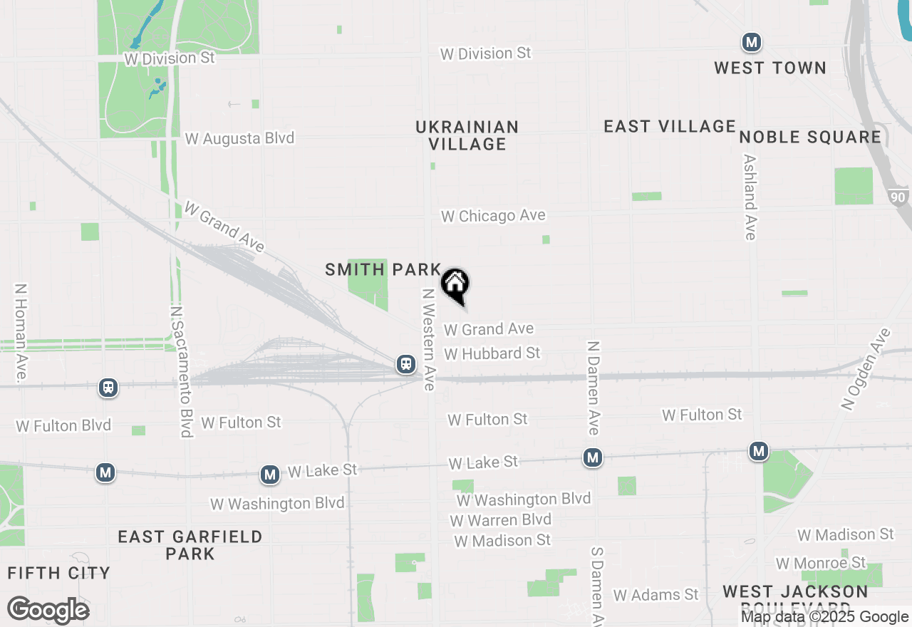 Map of 523 N Claremont Avenue #3, Chicago, IL 60612