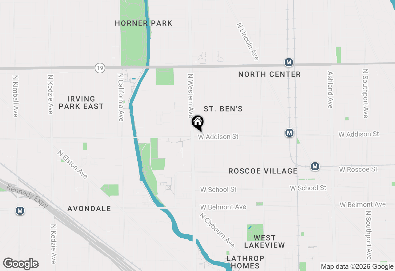 Map of 2348 W Addison Street #C2, Chicago, IL 60618
