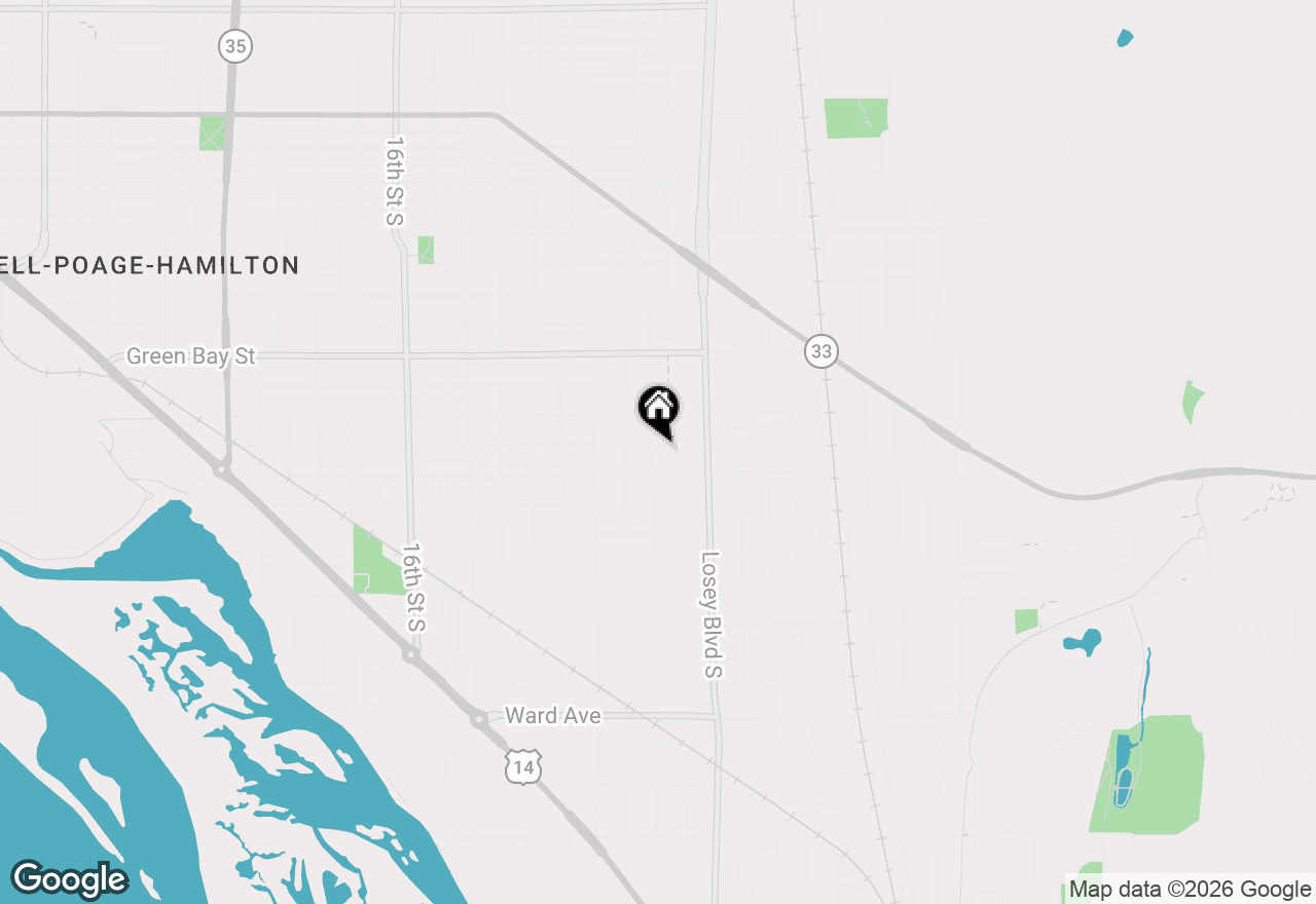 Map of 2204 Barlow St, La Crosse, WI 54601