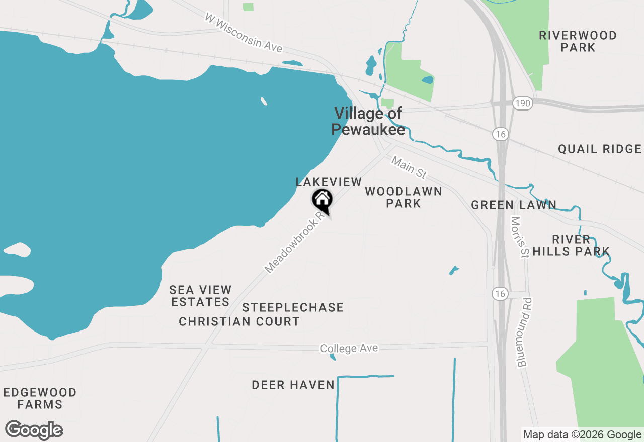 Map of 430 Prospect Ave, Pewaukee, WI 53072