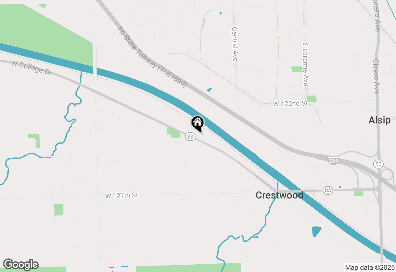 Map of 5820 W College Drive #2F, Alsip, IL 60803