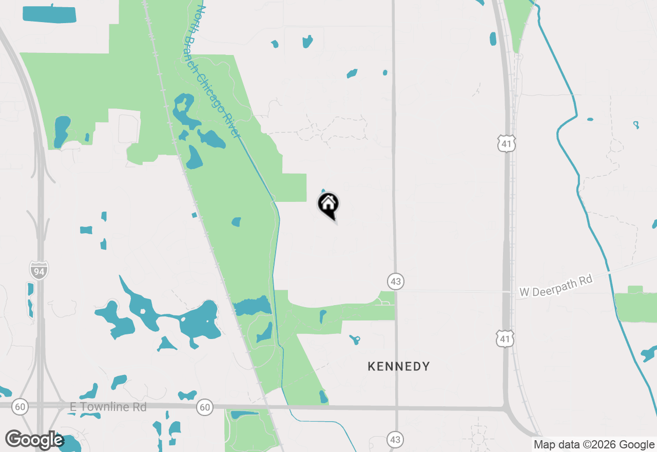 Map of 1241 Ash Lawn Drive, Lake Forest, IL 60045
