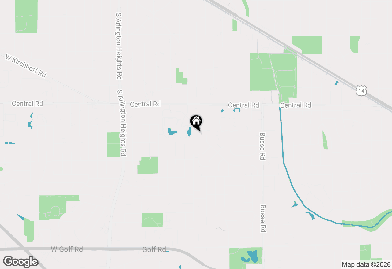 Map of 102 Audrey Lane, Mount Prospect, IL 60056