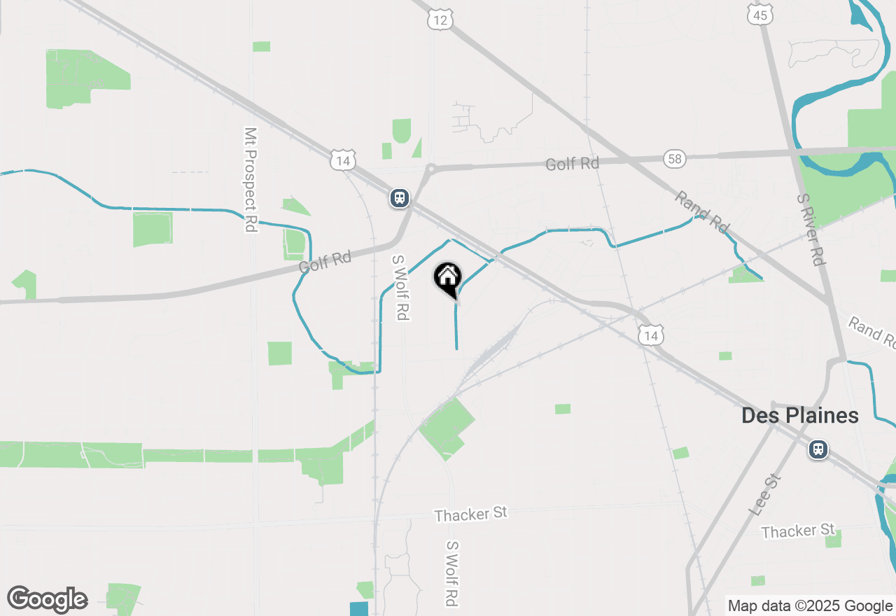 Map of 321 Woodbridge Street, Des Plaines, IL 60016