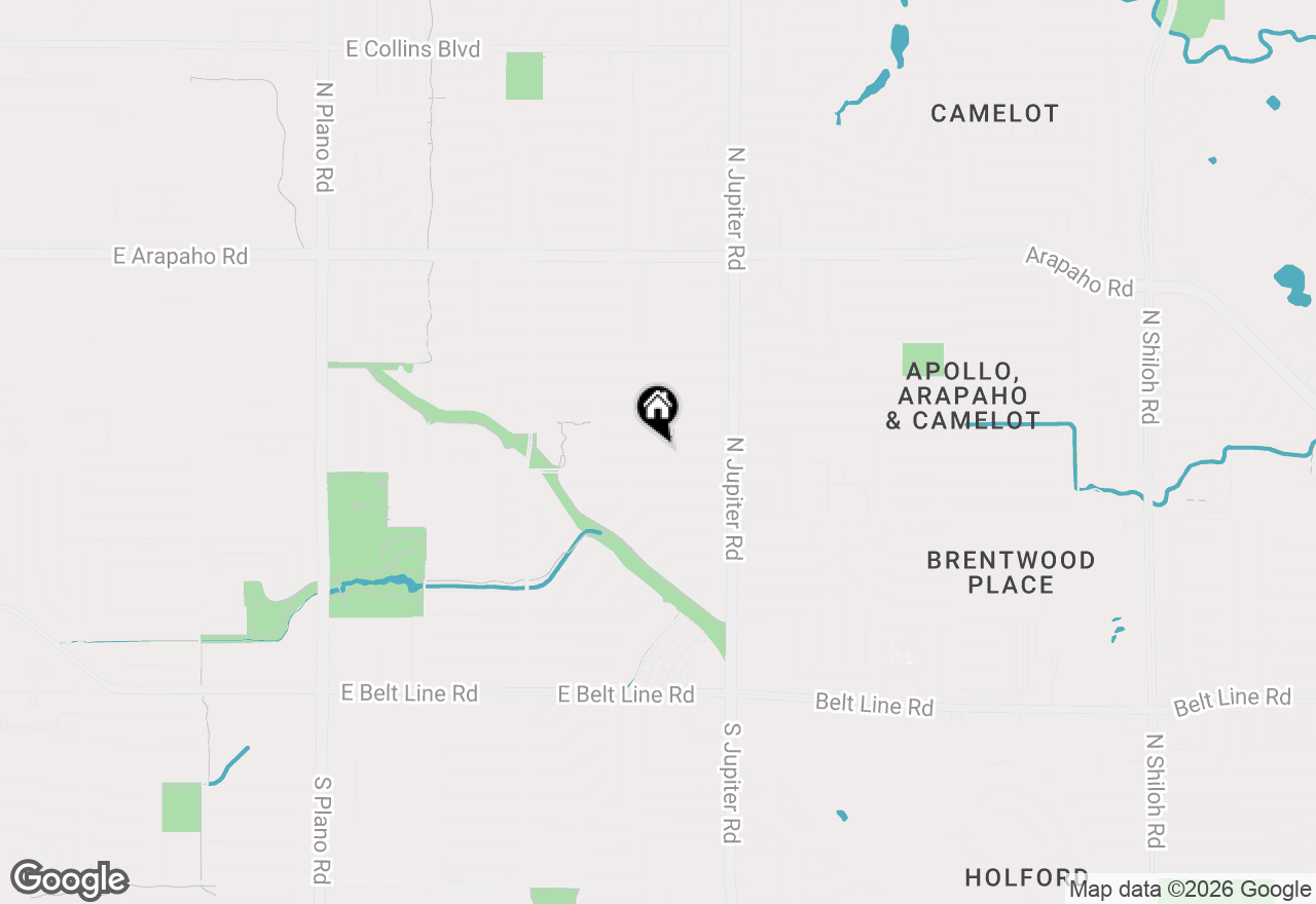 Map of 2008 Cornell Drive, Richardson, TX 75081