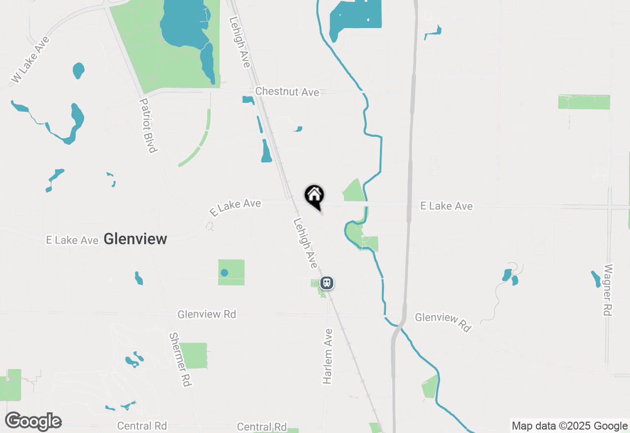 Map of 1341 Greenwillow Lane #C, Glenview, IL 60025