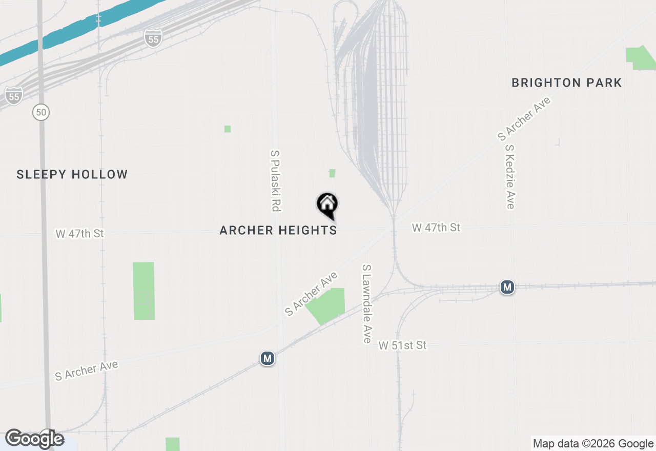 Map of 3816 W 47th Street #1FM, Chicago, IL 60632