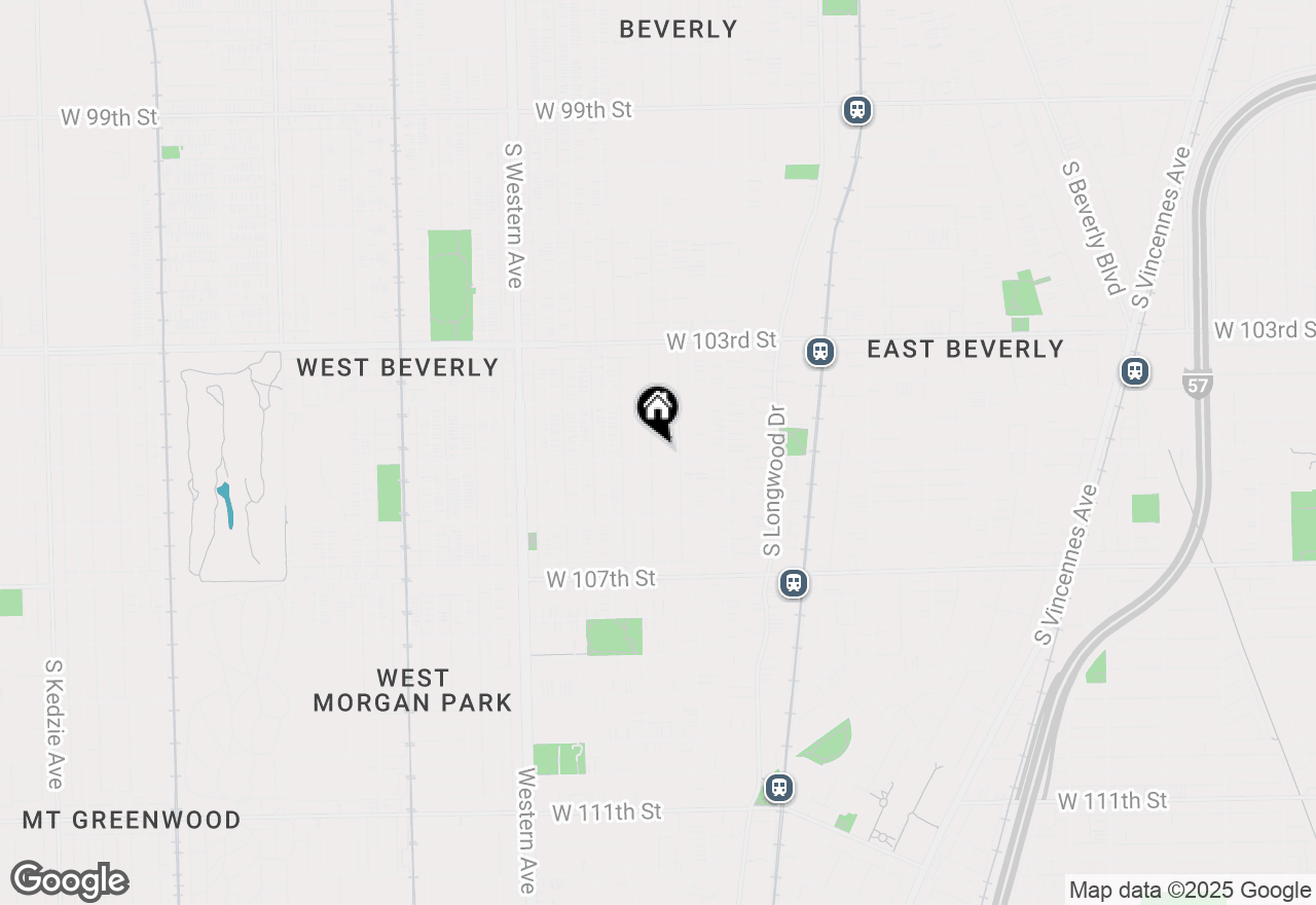 Map of 10456 S Hamilton Avenue, Chicago, IL 60643