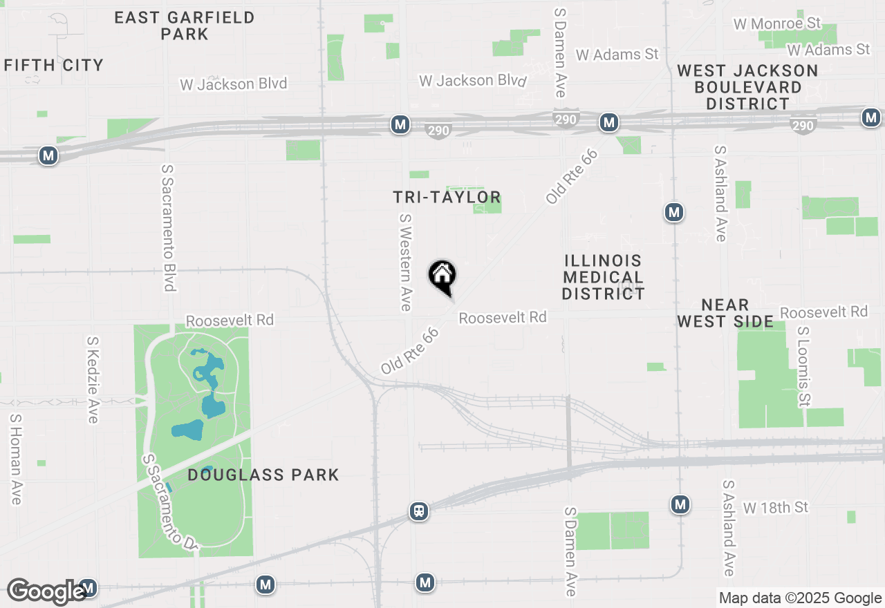 Map of 1110 S Oakley Boulevard, Chicago, IL 60612