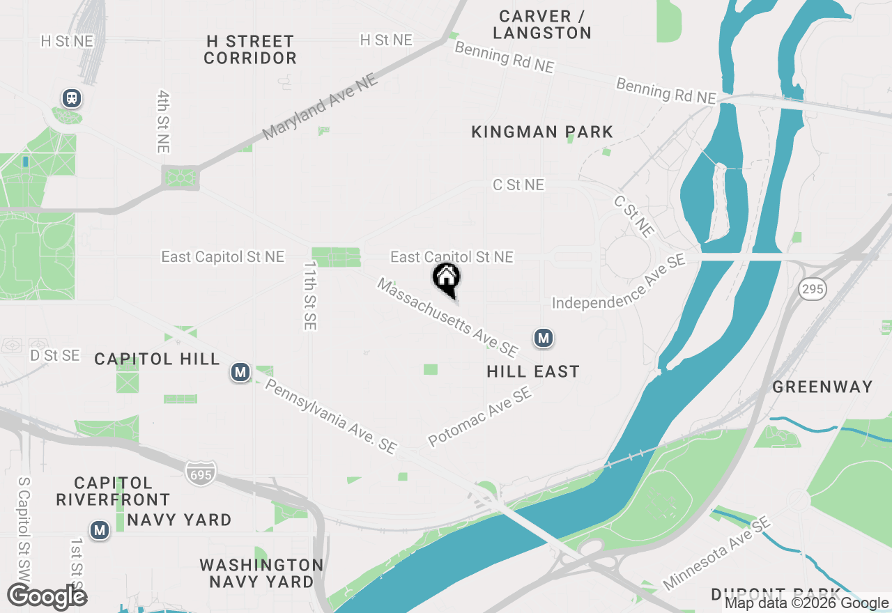 Map of 1515 Independence Avenue Se, Washington, DC 20003