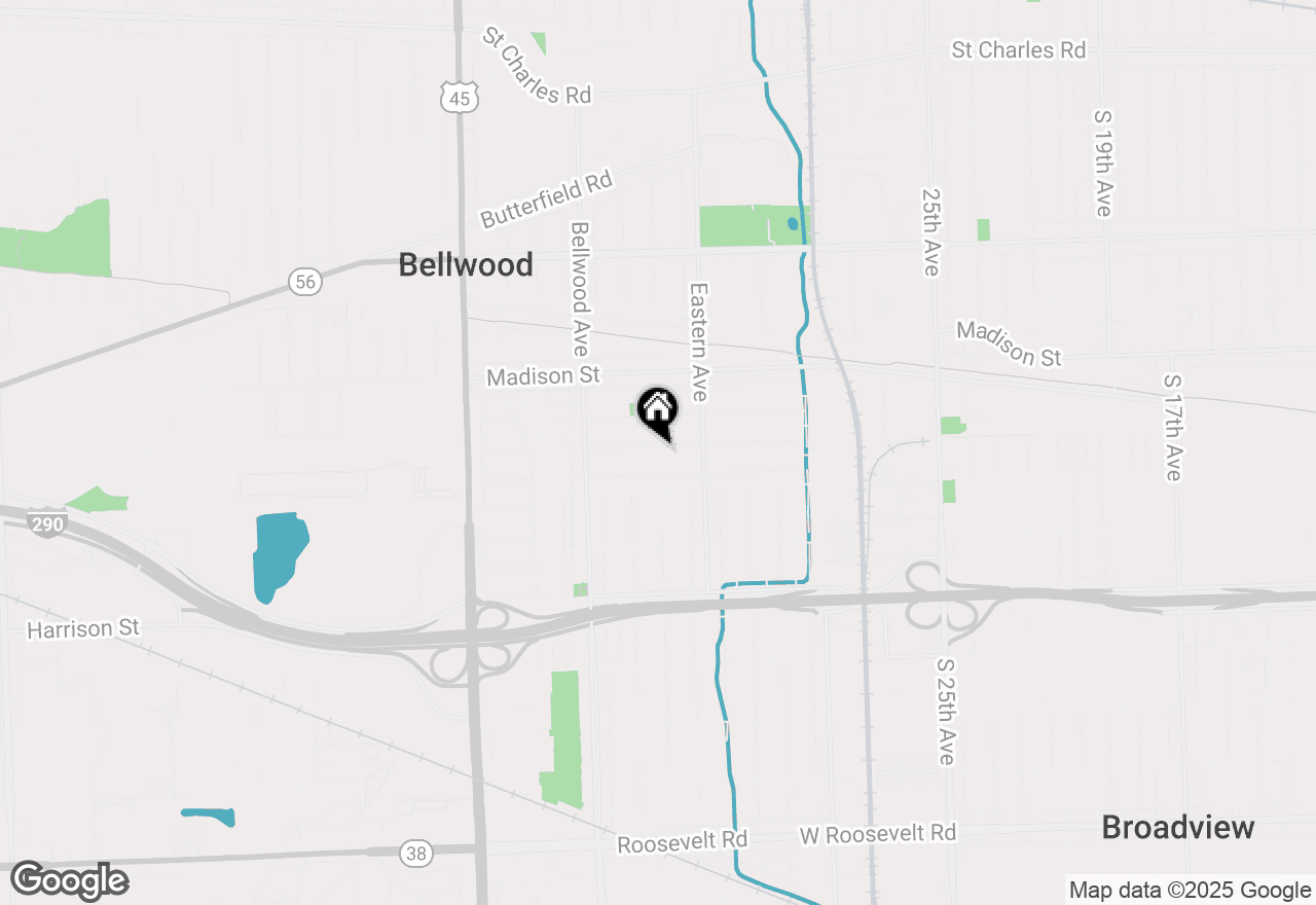 Map of 3415 Adams Street, Bellwood, IL 60104