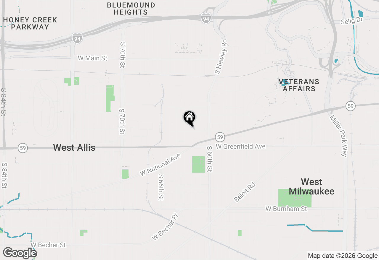 Map of 1229 S 62nd St #1231, West Allis, WI 53214