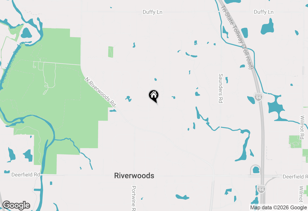 Map of 2690 Crestwood Lane, Riverwoods, IL 60015