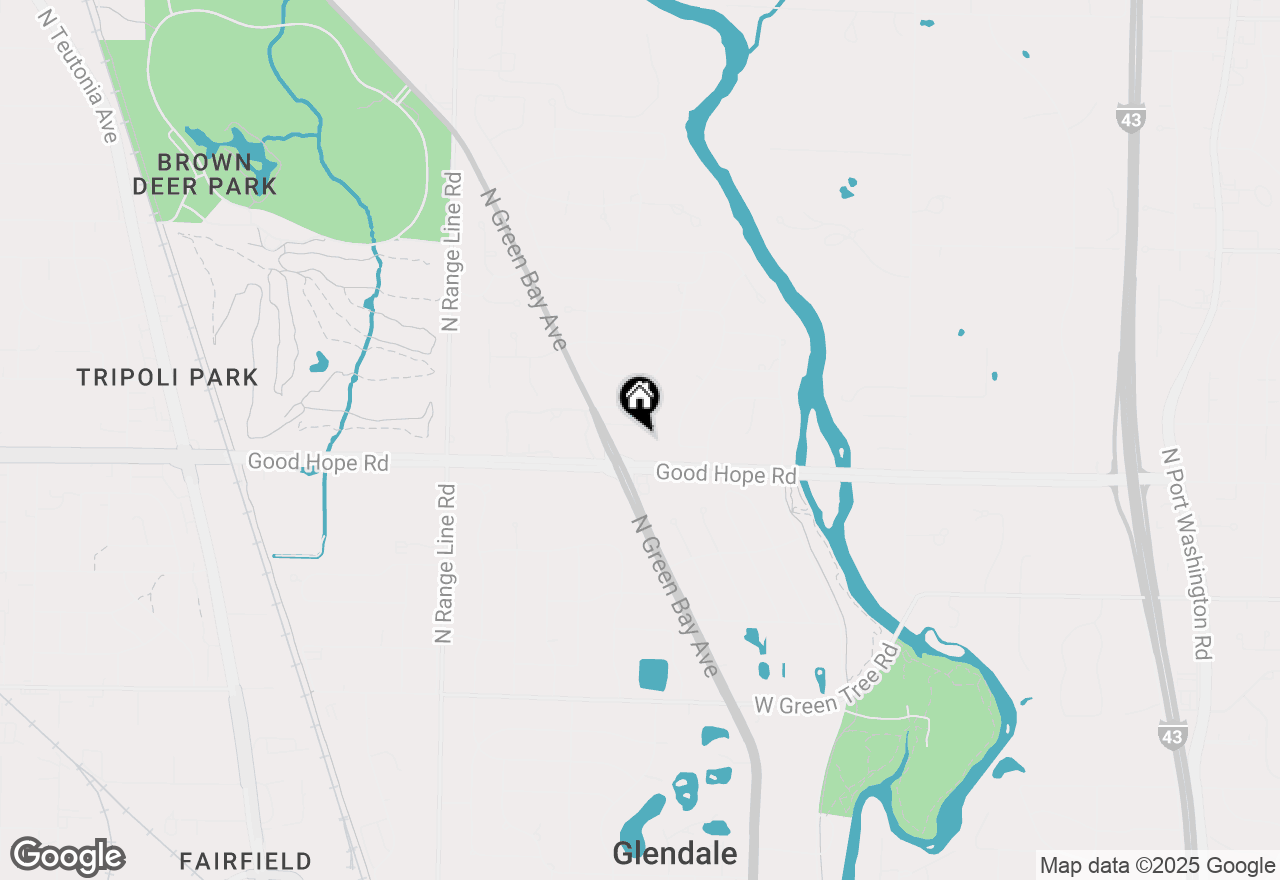 Map of 7234 N Green Bay Ave #212, Glendale, WI 53209