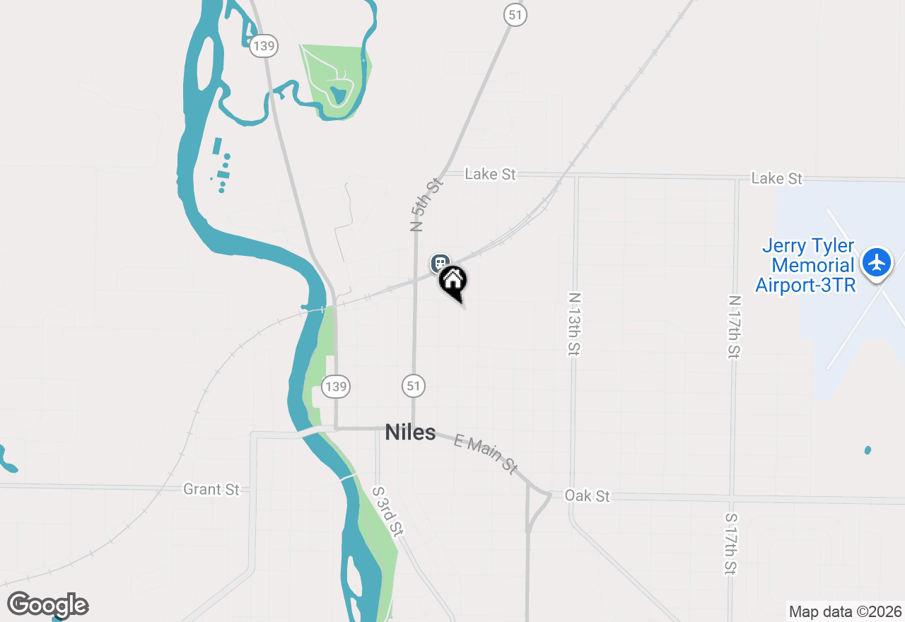 Map of 652 N 7th Street, Niles, MI 49120