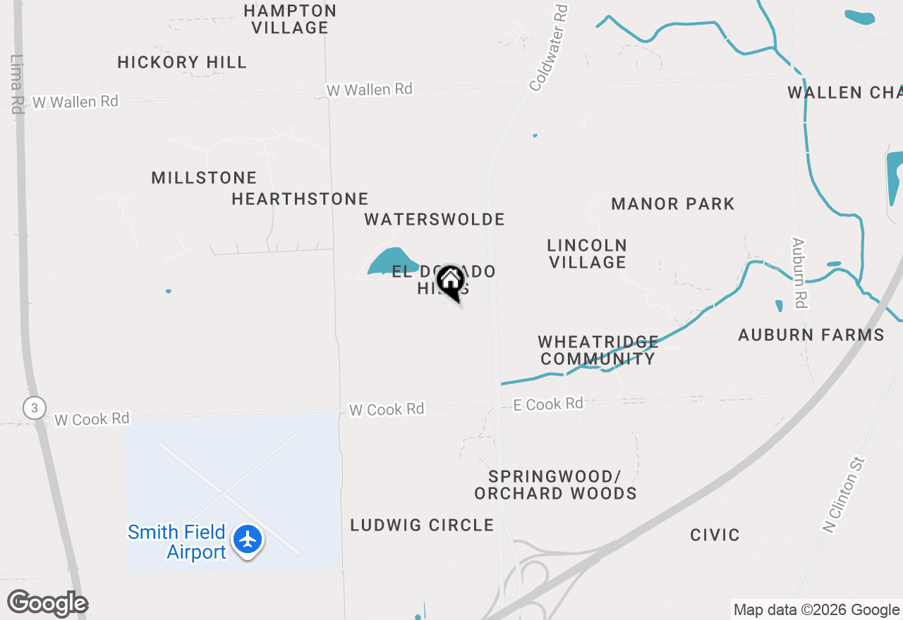 Map of 7827 Singletree Place, Fort Wayne, IN 46825