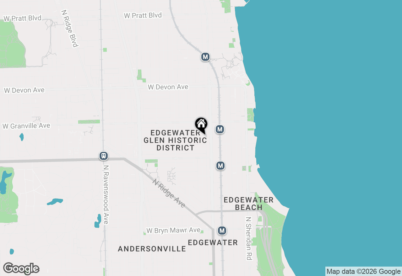 Map of 1228 W Glenlake Avenue, Chicago, IL 60660