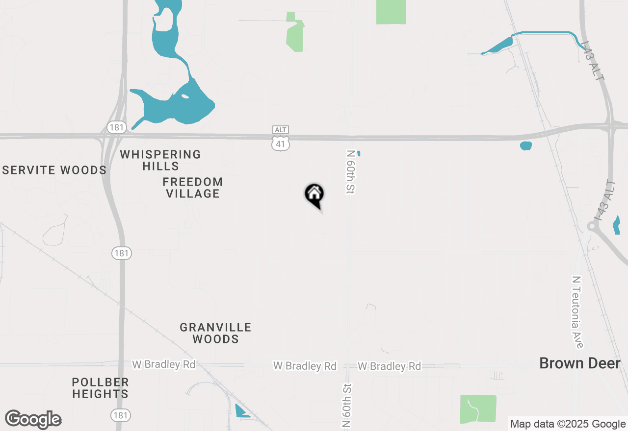 Map of 8530 N 63rd St, Milwaukee, WI 53233