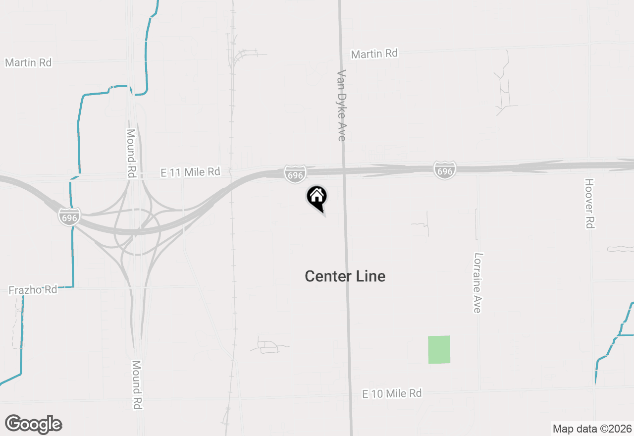 Map of 7324 Mckinley, Center Line, MI 48015