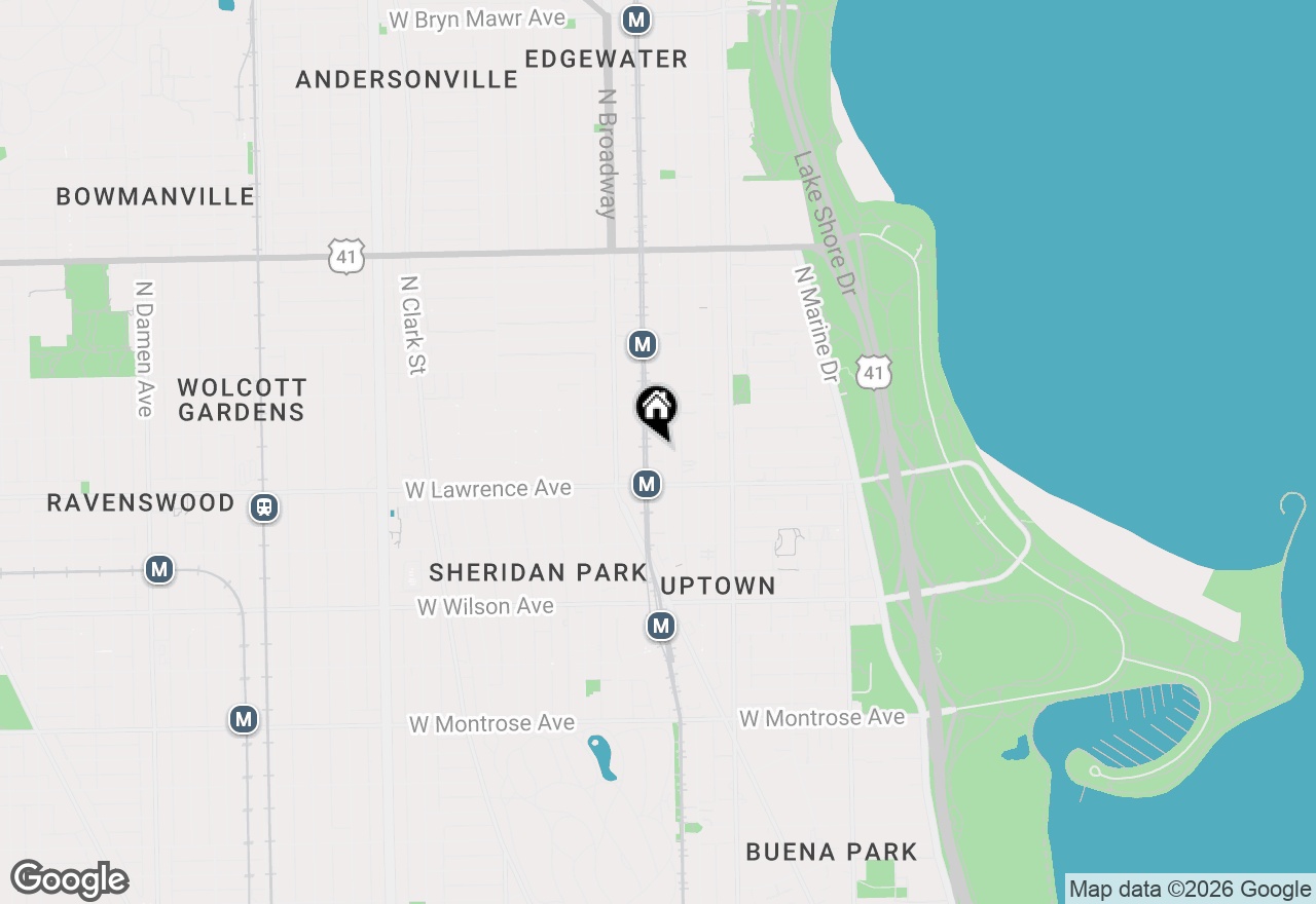 Map of 4832 N Winthrop Avenue #2W, Chicago, IL 60640