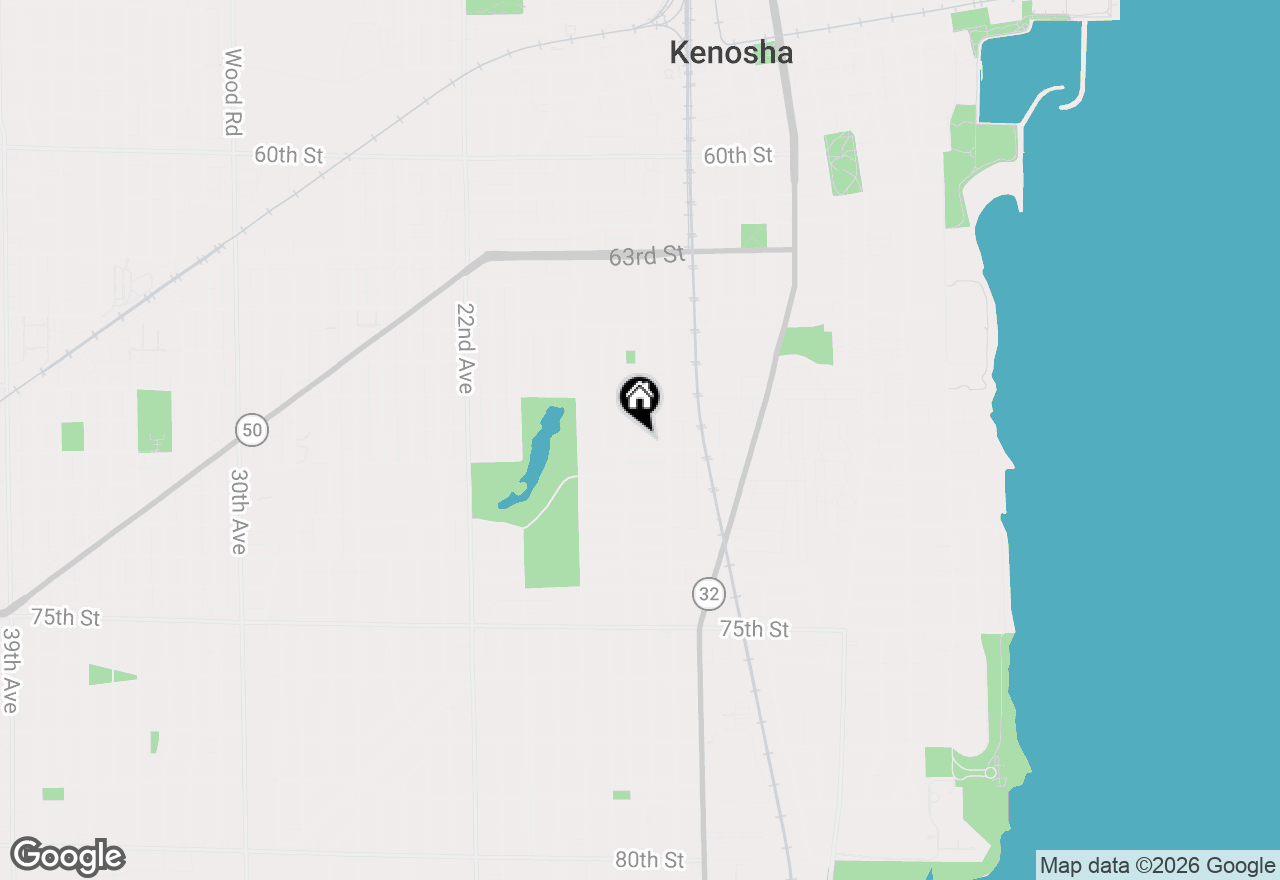 Map of 1506 68th St, Kenosha, WI 53143