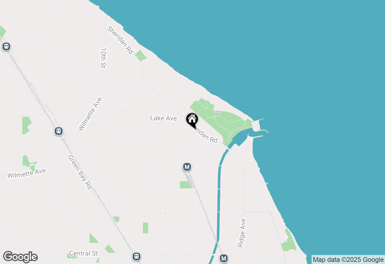 Map of 315 Washington Avenue, Wilmette, IL 60091