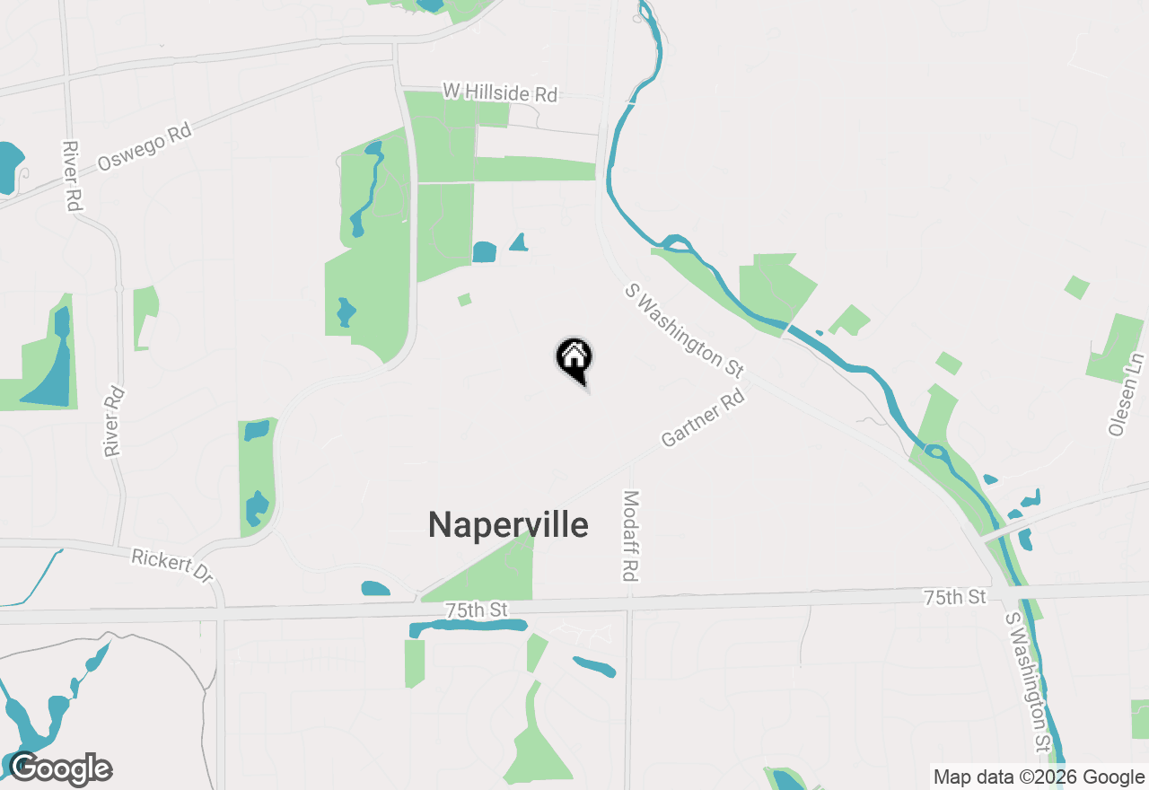 Map of 121 Elmwood Drive, Naperville, IL 60540