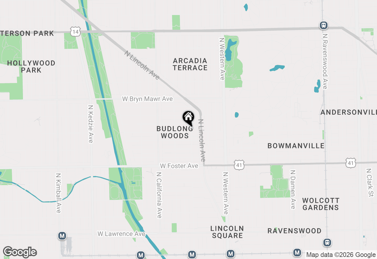 Map of 2606 W Balmoral Avenue #110, Chicago, IL 60625
