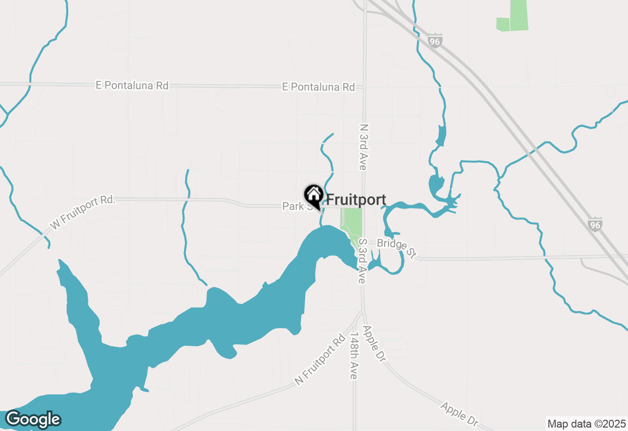 Map of 169 W Park Street, Fruitport, MI 49415