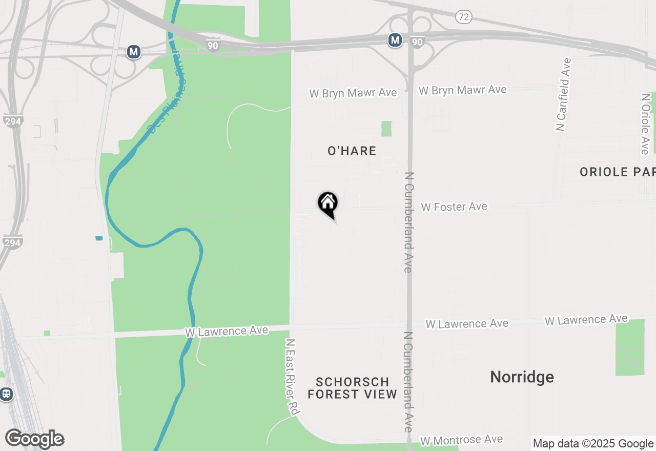 Map of 8661 1/2 W Foster Avenue #3A, Chicago, IL 60656