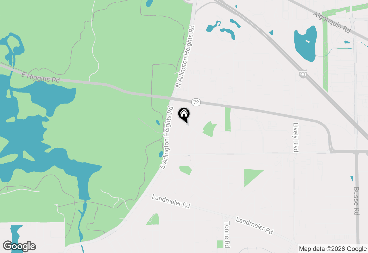 Map of 50 Ridgewood Road, Elk Grove Village, IL 60007