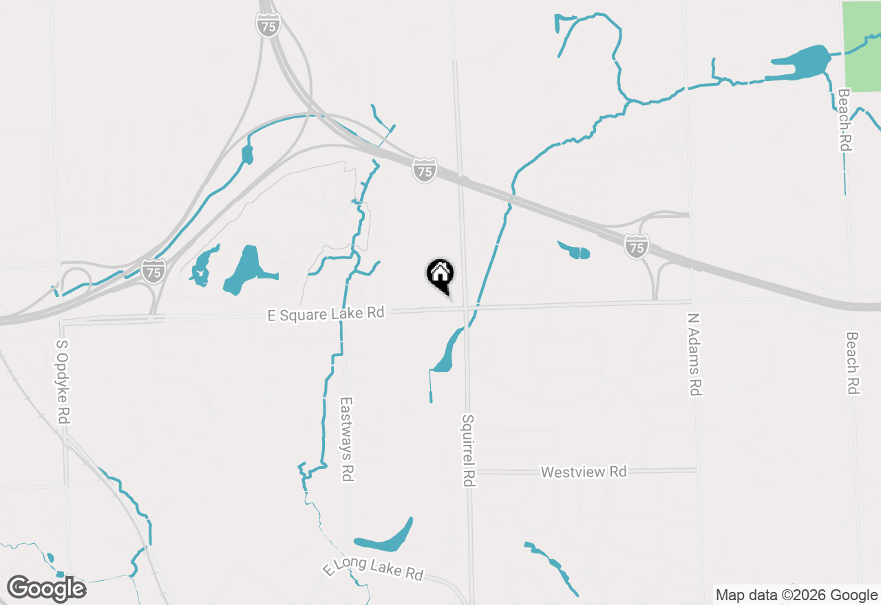 Map of 2482 Brenthaven Drive, Bloomfield, MI 48304
