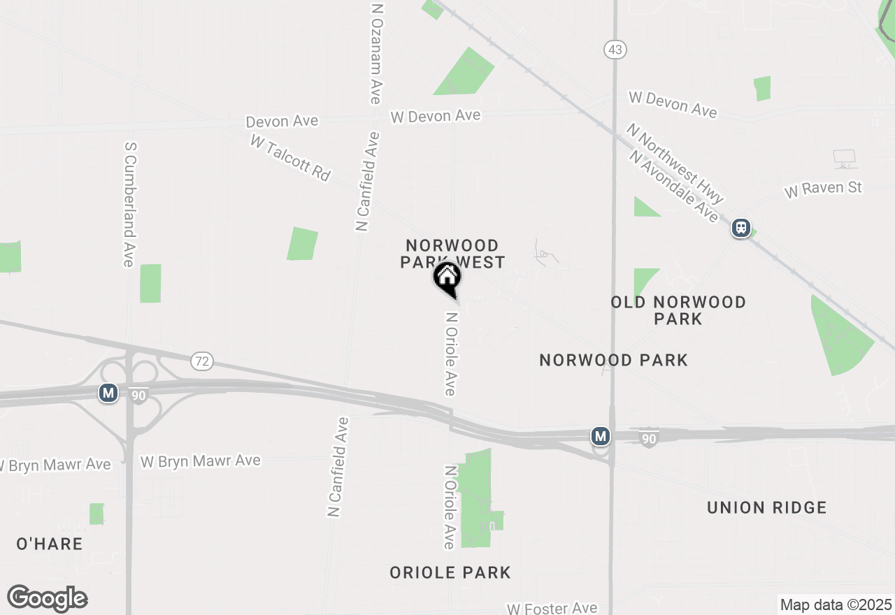 Map of 5942 N Oriole Avenue, Chicago, IL 60631