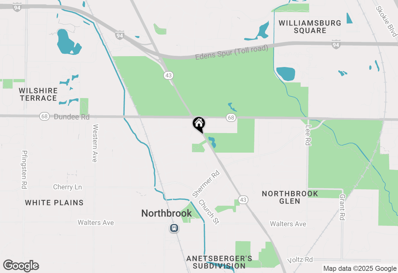Map of 1806 Thornwood Lane, Northbrook, IL 60062