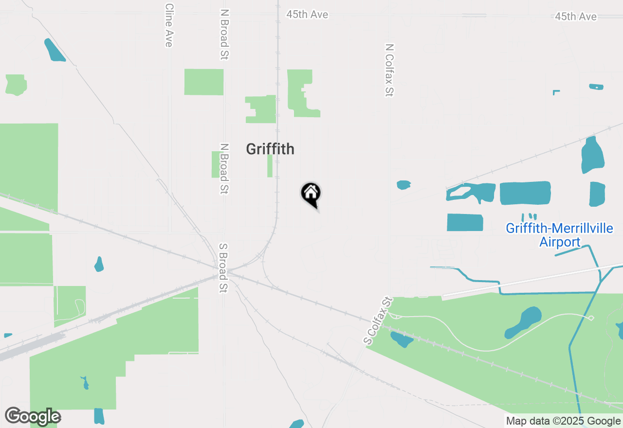 Map of 139 N Dwiggins Street, Griffith, IN 46319