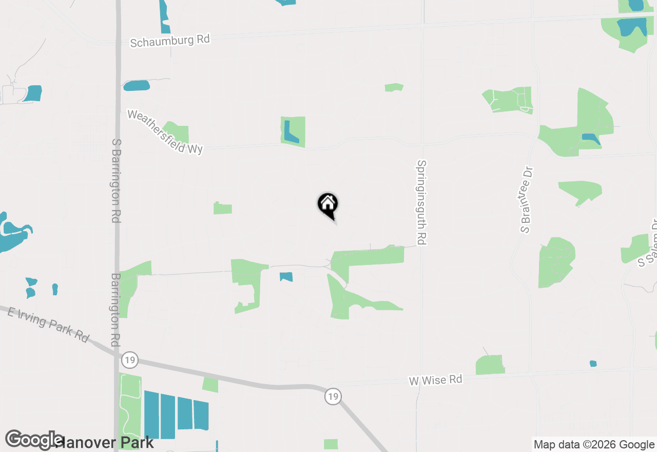 Map of 1908 Capri Lane, Schaumburg, IL 60193