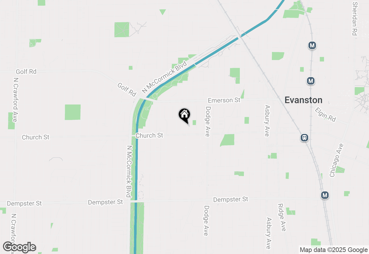 Map of 1746 Grey Ave, Evanston, IL 60201