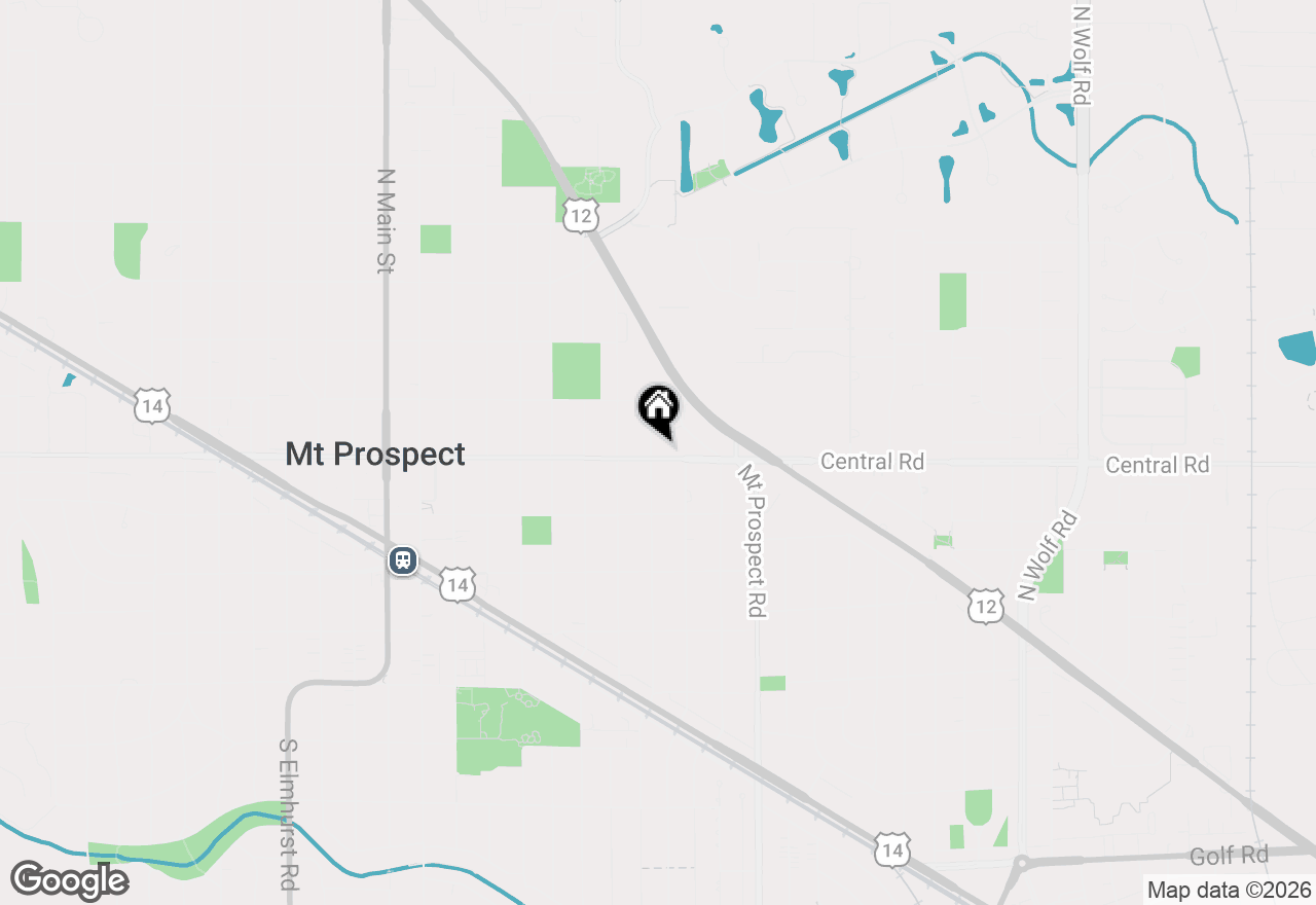 Map of 1 N Edward Street, Mount Prospect, IL 60056