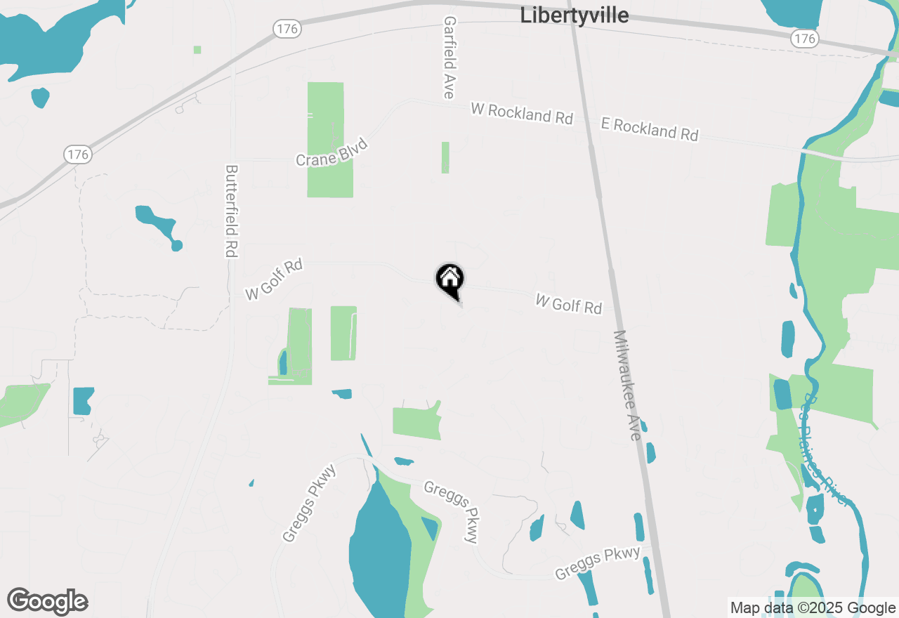 Map of 411 Juniper Parkway, Libertyville, IL 60048