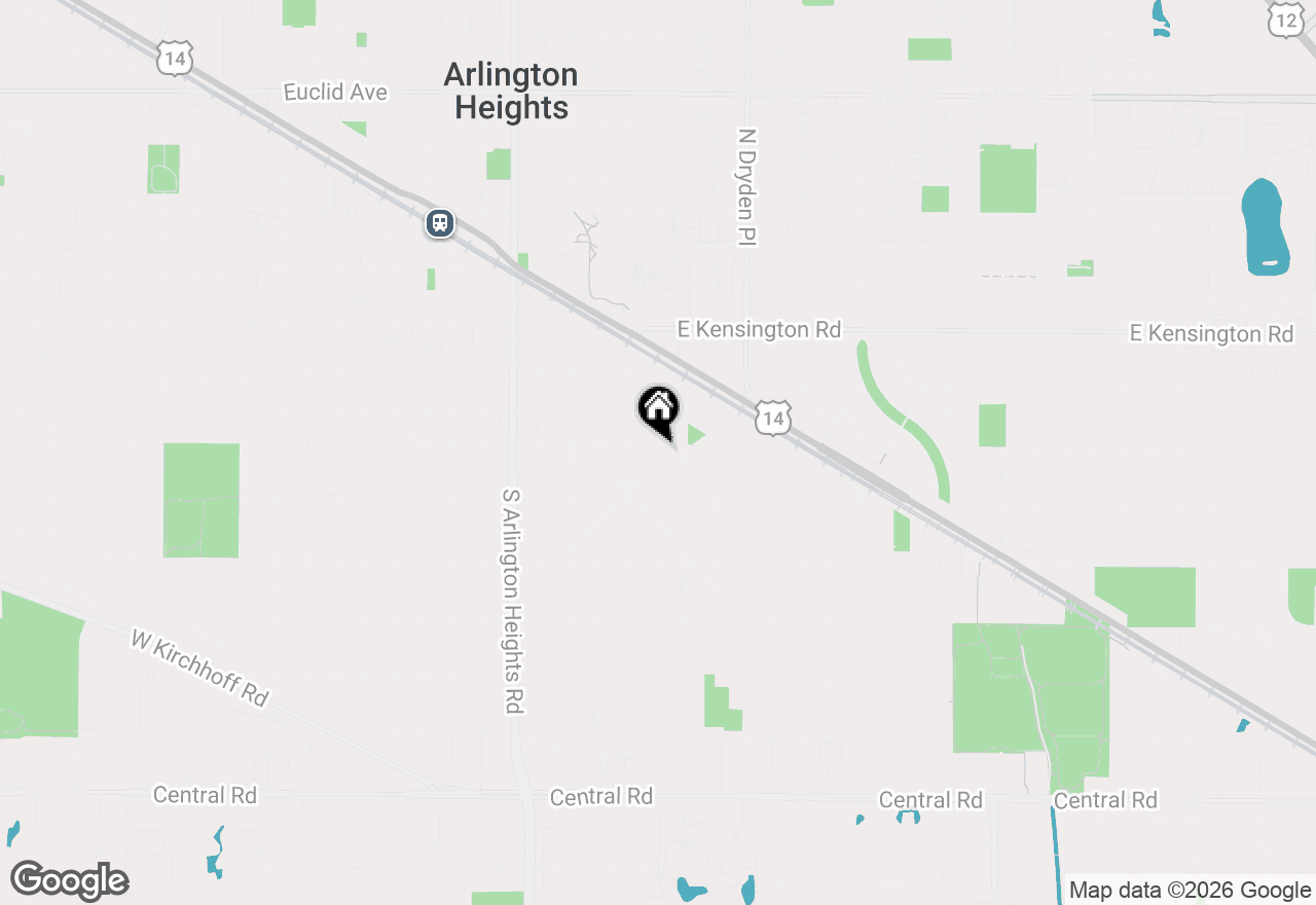 Map of 621 E Grove Street, Arlington Heights, IL 60005