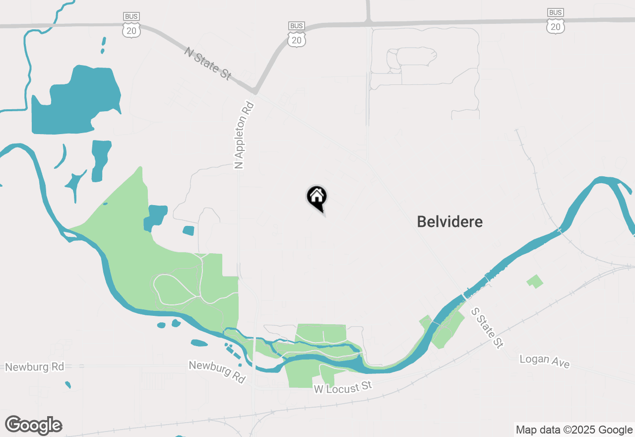 Map of 928 Berylan Street, Belvidere, IL 61008