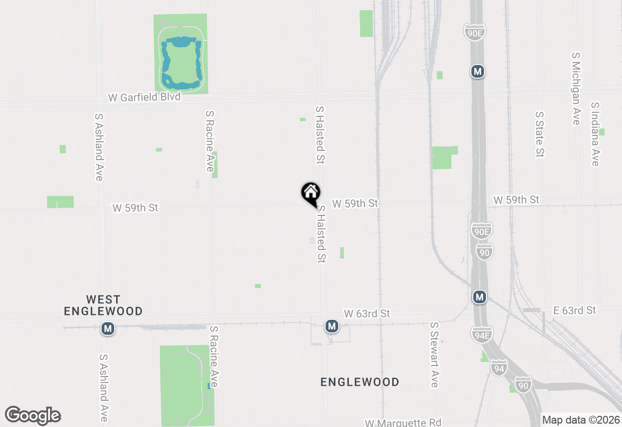 Map of 5917 S Green Street, Chicago, IL 60621