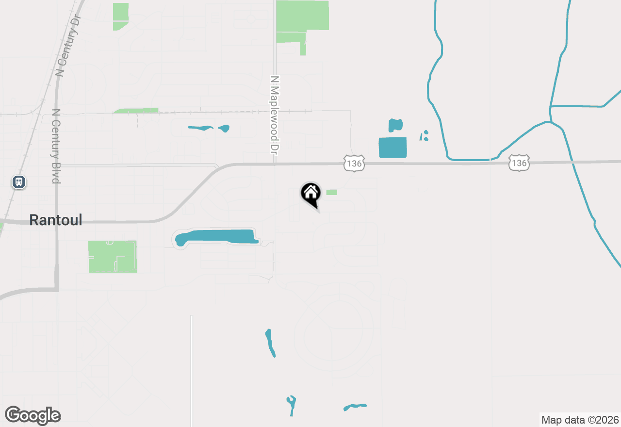 Map of 1428 Gleason Drive, Rantoul, IL 61866