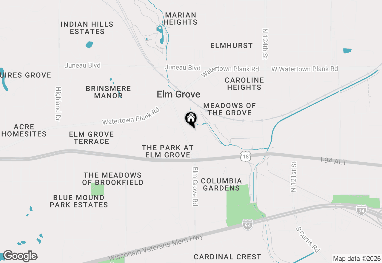 Map of 738 Elm Grove Rd, Elm Grove, WI 53122