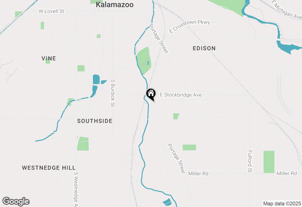 Map of (Address confidential), Kalamazoo, Michigan 49001