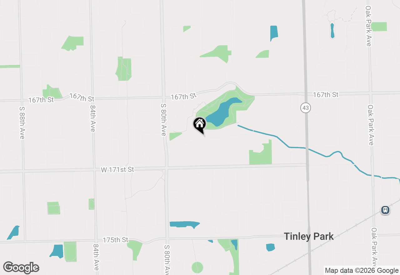 Map of 7748 170th Place, Tinley Park, IL 60477
